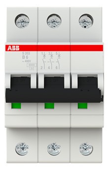 ABB S203-B6 Sicherungsautomat 3 Pol 6A