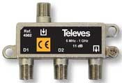 Televes Abzweiger 2f. 11dB, 5-1000 MHz AZ211