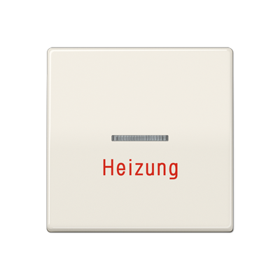 Jung AS591HBF Wippe 1fach, mit Kalotte, Aufschrift "Heizung" Serie AS weiß