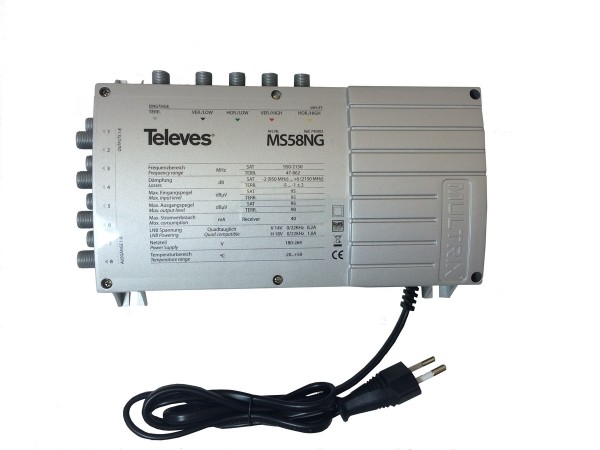 Televes Multischalter mit Netzteil MS58NG
