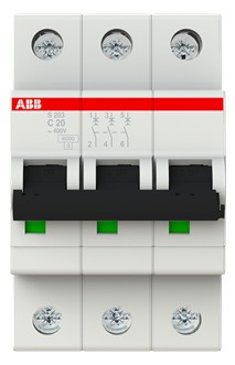 ABB S203-C20 Sicherungsautomat 3 Pol 20A