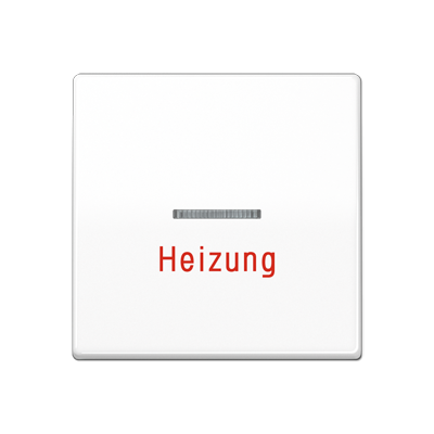 Jung AS591HBFWW Wippe 1fach mit Kalotte, Aufschrift "Heizung" Serie AS alpinweiß