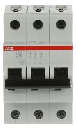 ABB S203-C10 Sicherungsautomat 3 Pol 10A