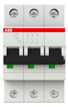 ABB S203-C6 Sicherungsautomat 3 Pol 6A
