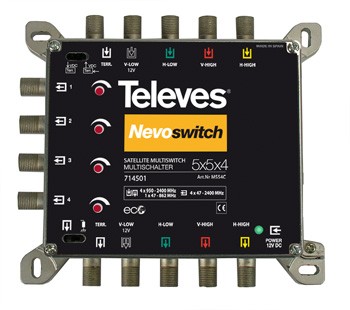 Televes Multischalter 5 in 4 Guss MS54C