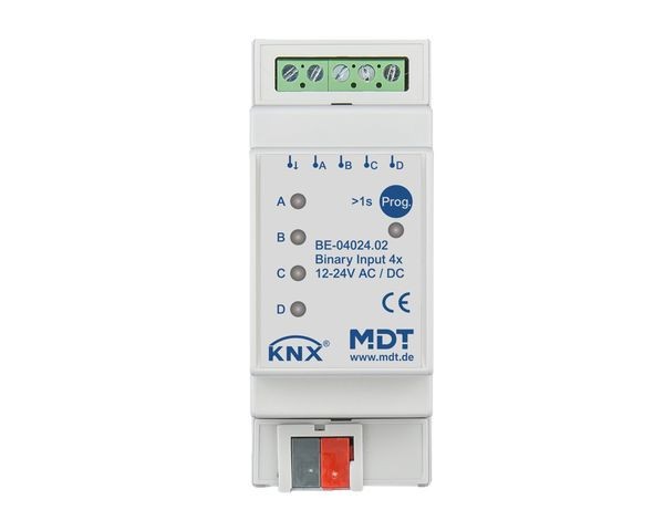MDT Binäreingang BE-04024.02 4fach 2TE Ausführung 24VAC/DC