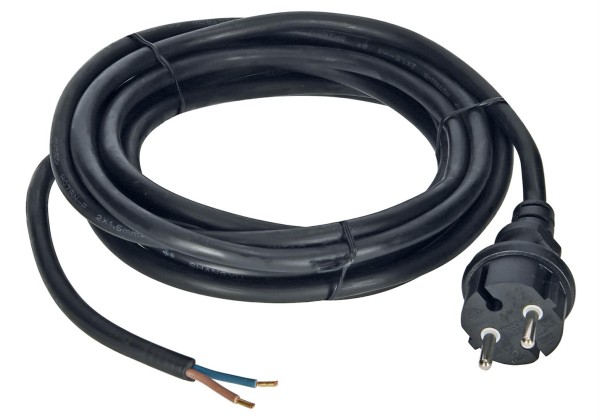 EGB Anschlussleitung H07RN-F 2x1,5mm² schwarz 5m