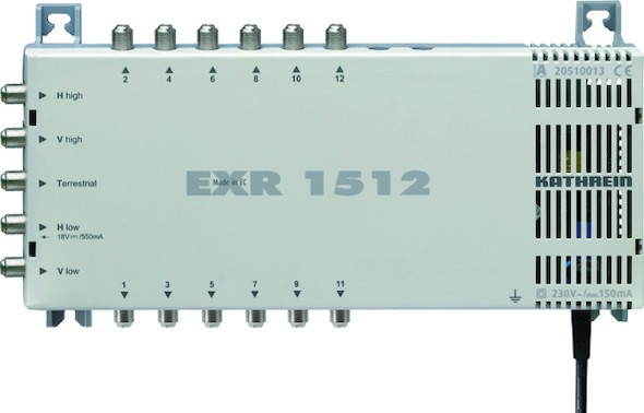 KATHREIN EXR 1512 Multischalter 5 auf 12 mit Netzteil