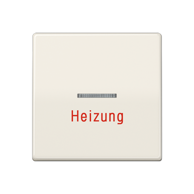 Jung AS591H Wippe 1fach, mit Lichtleiter Aufschrift "Heizung" Serie AS, weiß