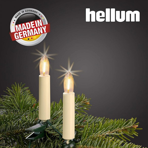 Hellum 812046 LED-Riffelkerzenkette